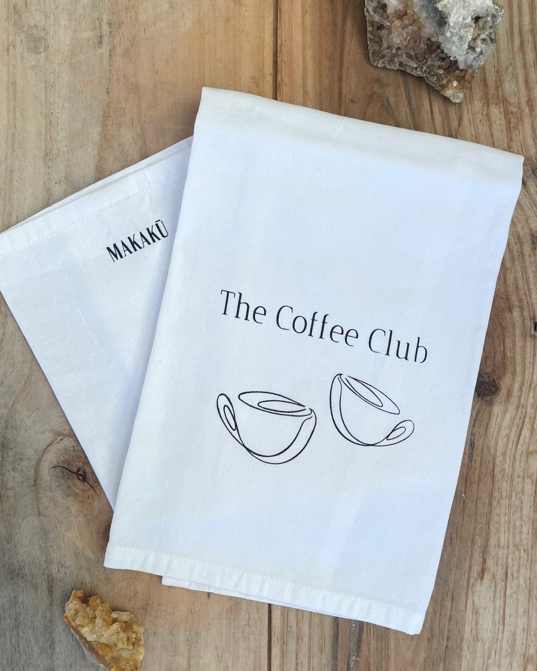 Geschirrtuch aus 100 % Bio-Baumwolle – "The Coffee Club"