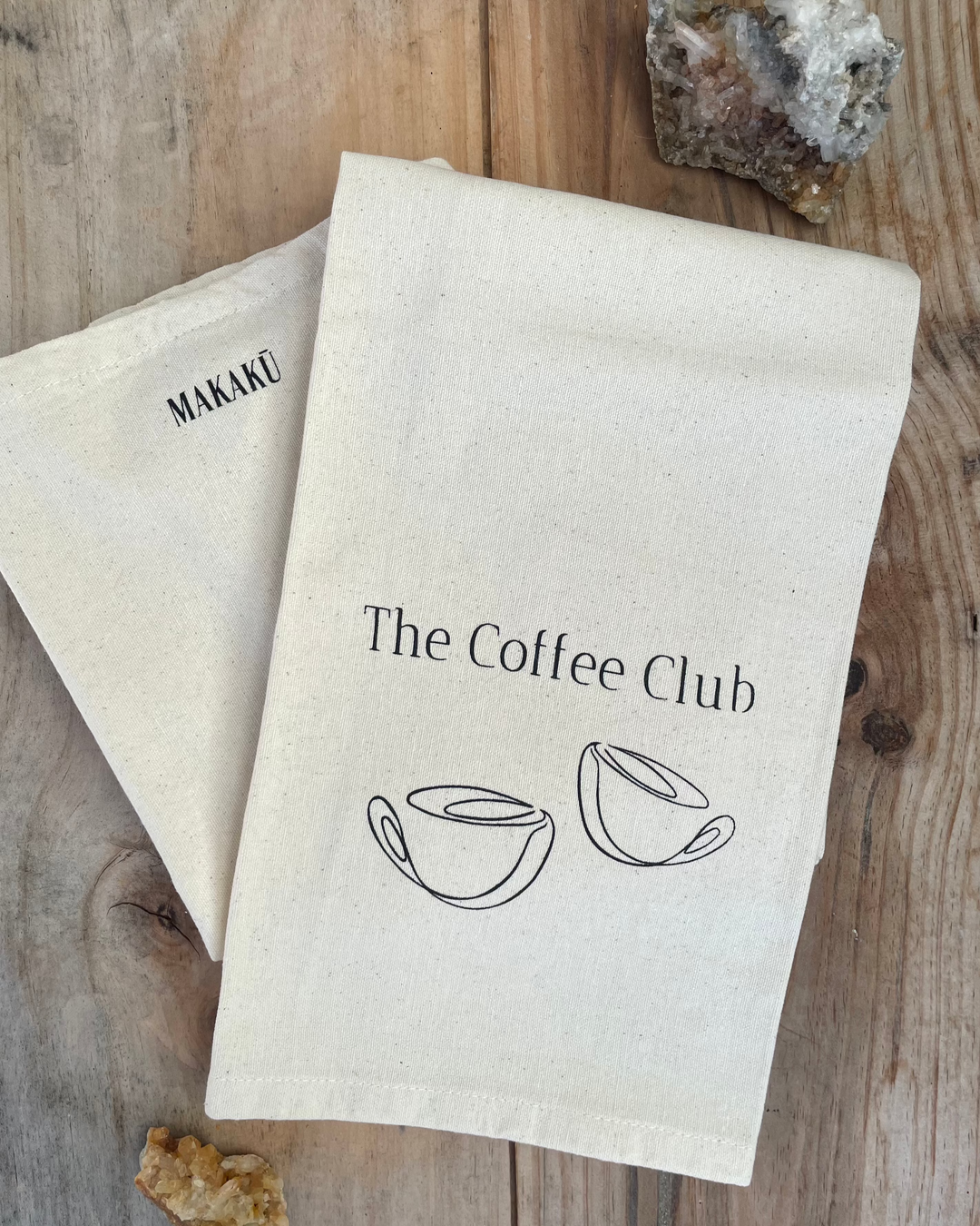 Geschirrtuch aus 100 % Bio-Baumwolle – "The Coffee Club"